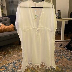 Nordstrom white cover up.